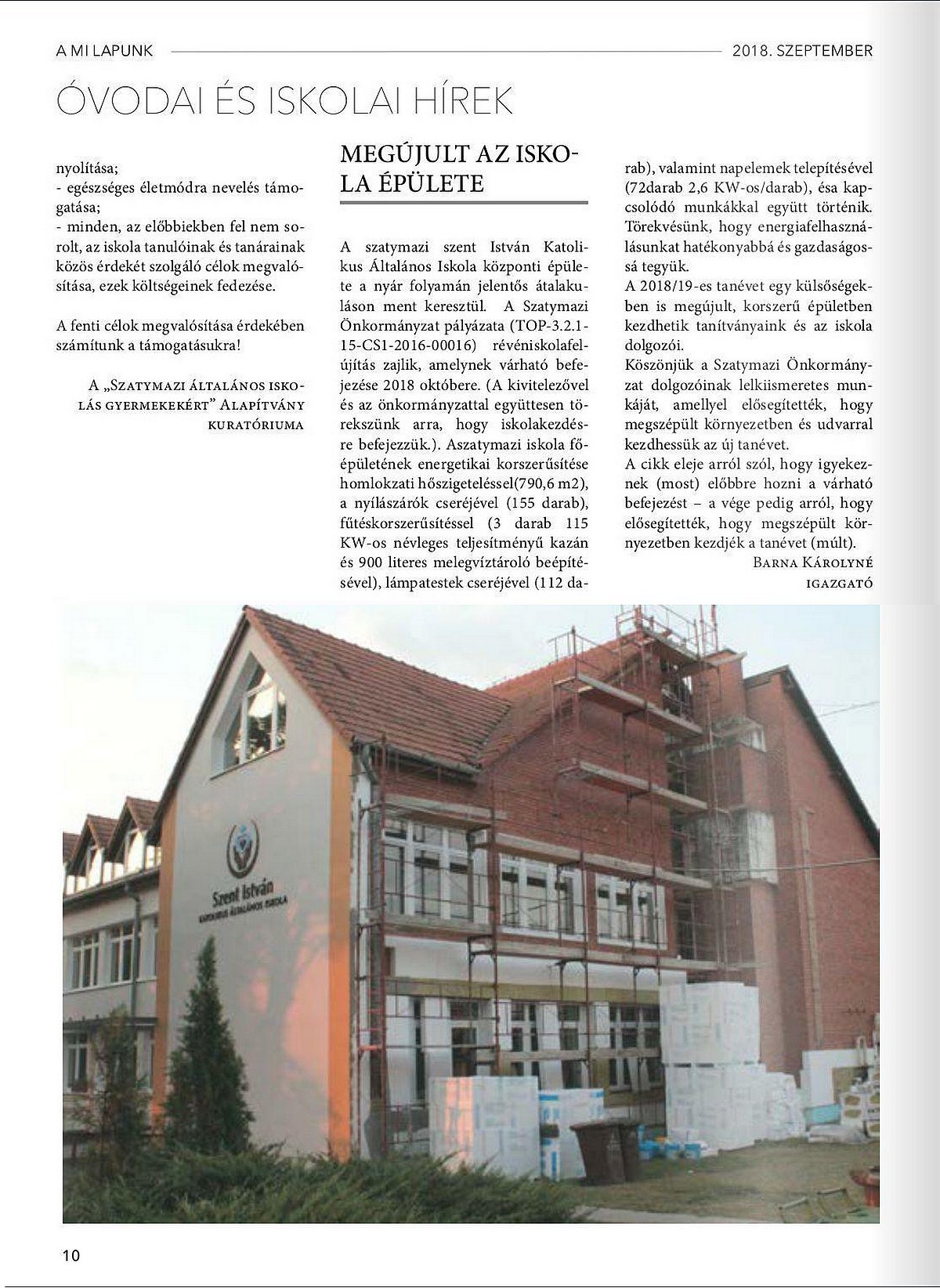 Felújítás közben